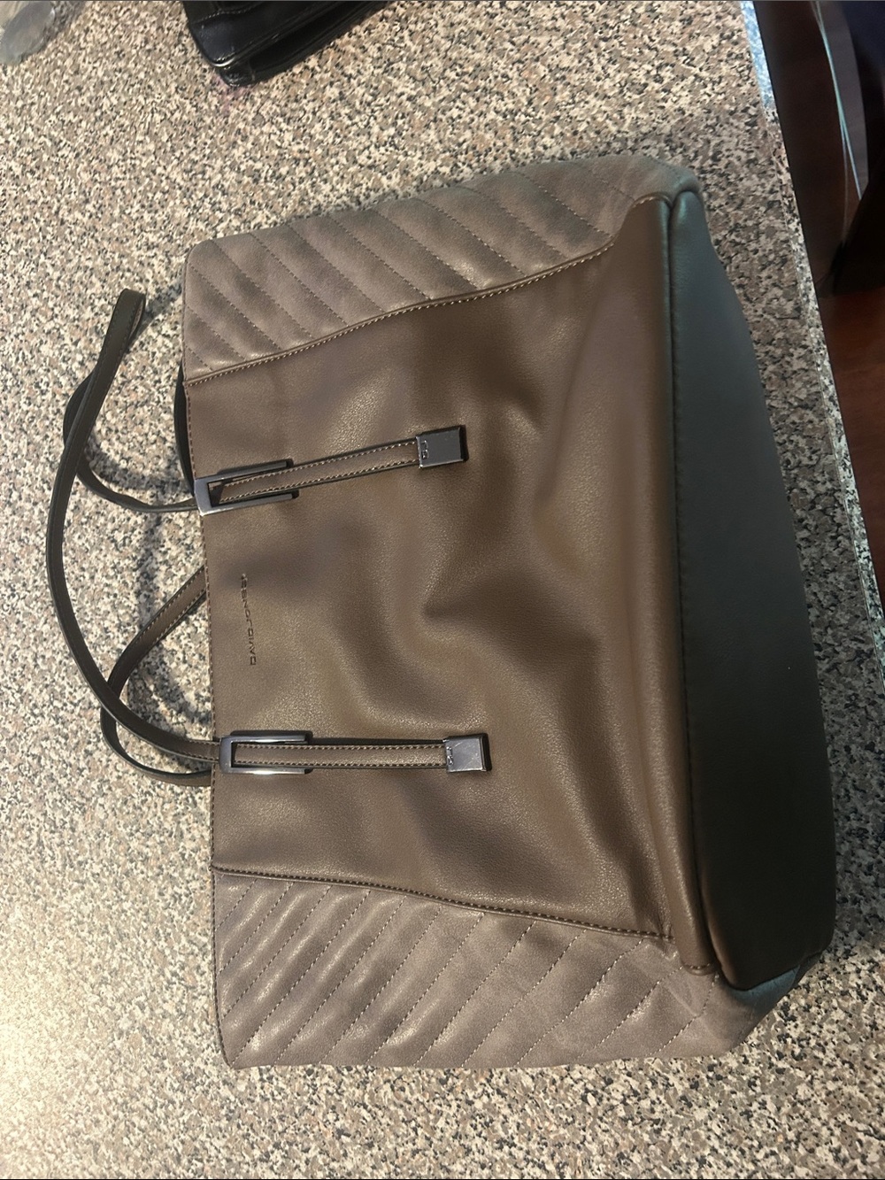 Leather Tote Bag in Brown by David Jones
